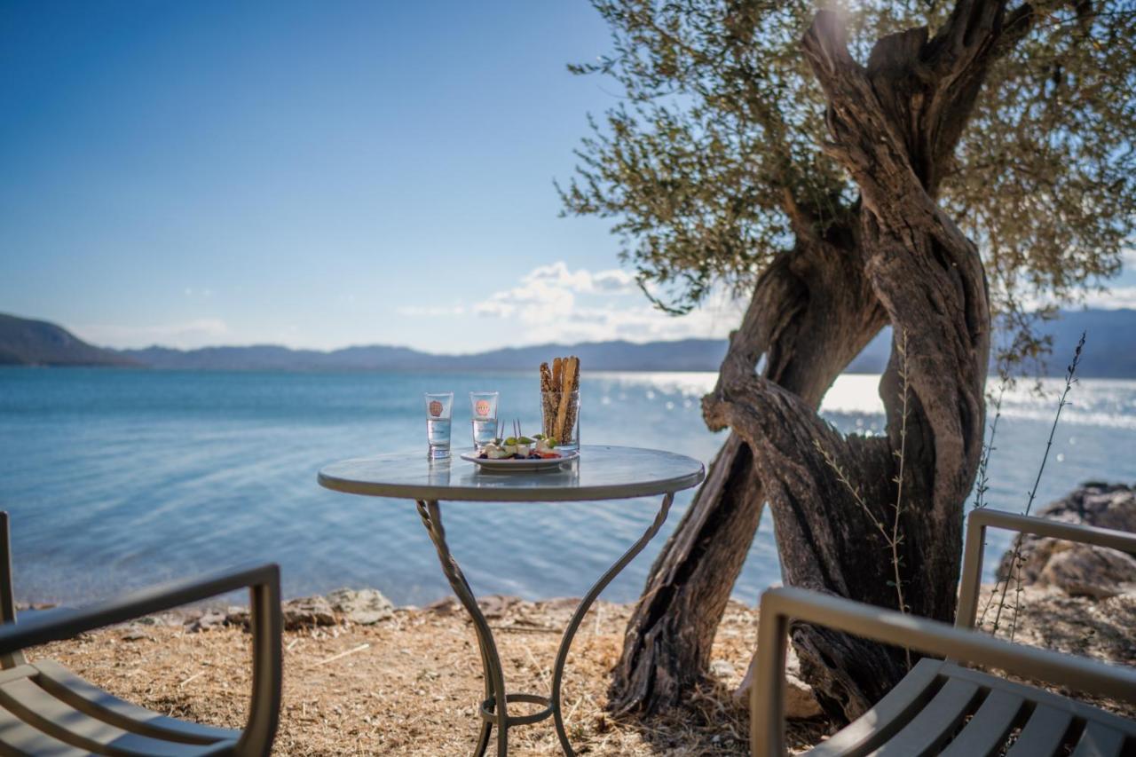 Seafront Traditional Stone House In Sunset Olive Grove - B Alyfanta Εξωτερικό φωτογραφία
